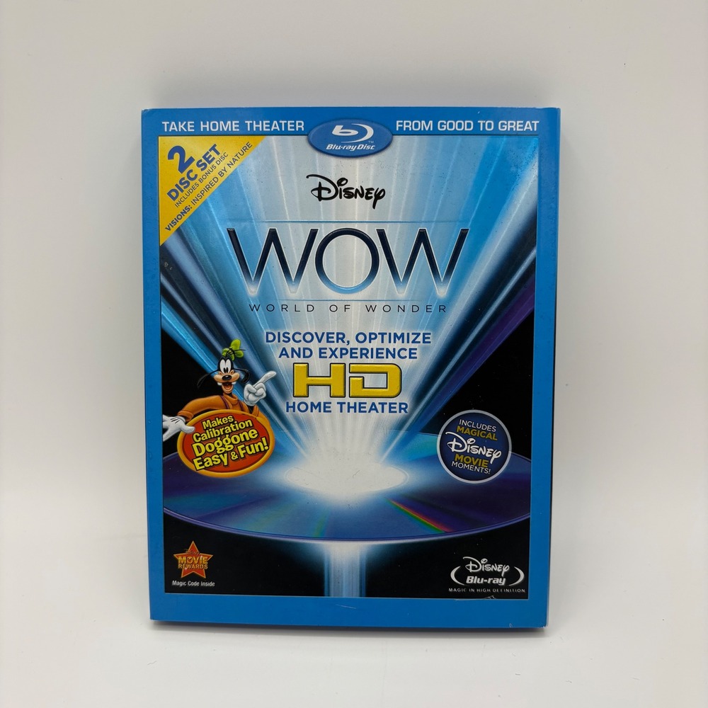 Disney WOW World of Wonder 2 Disc Blu-ray Set‎ HD Home Theater Calibration Demo